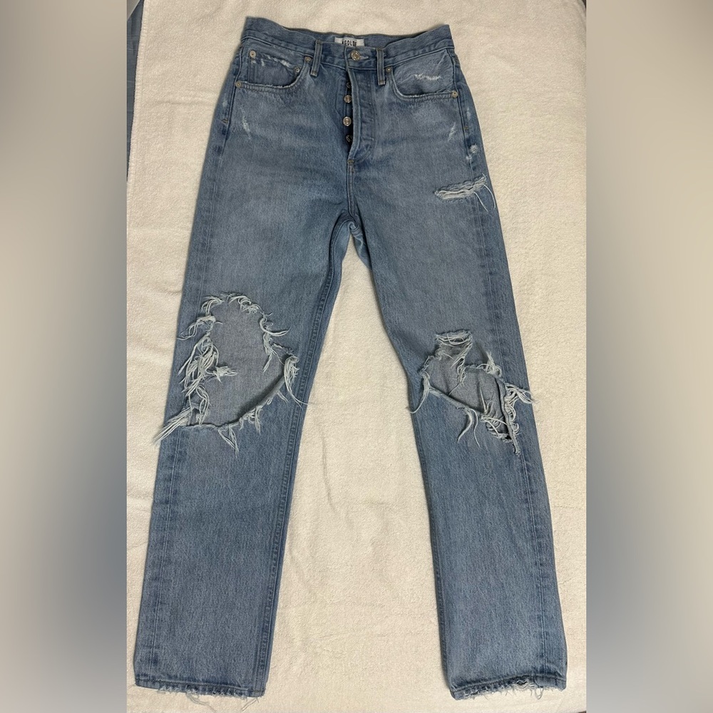 AGOLDE Distressed‎ High-Rise Jeans - Size 23